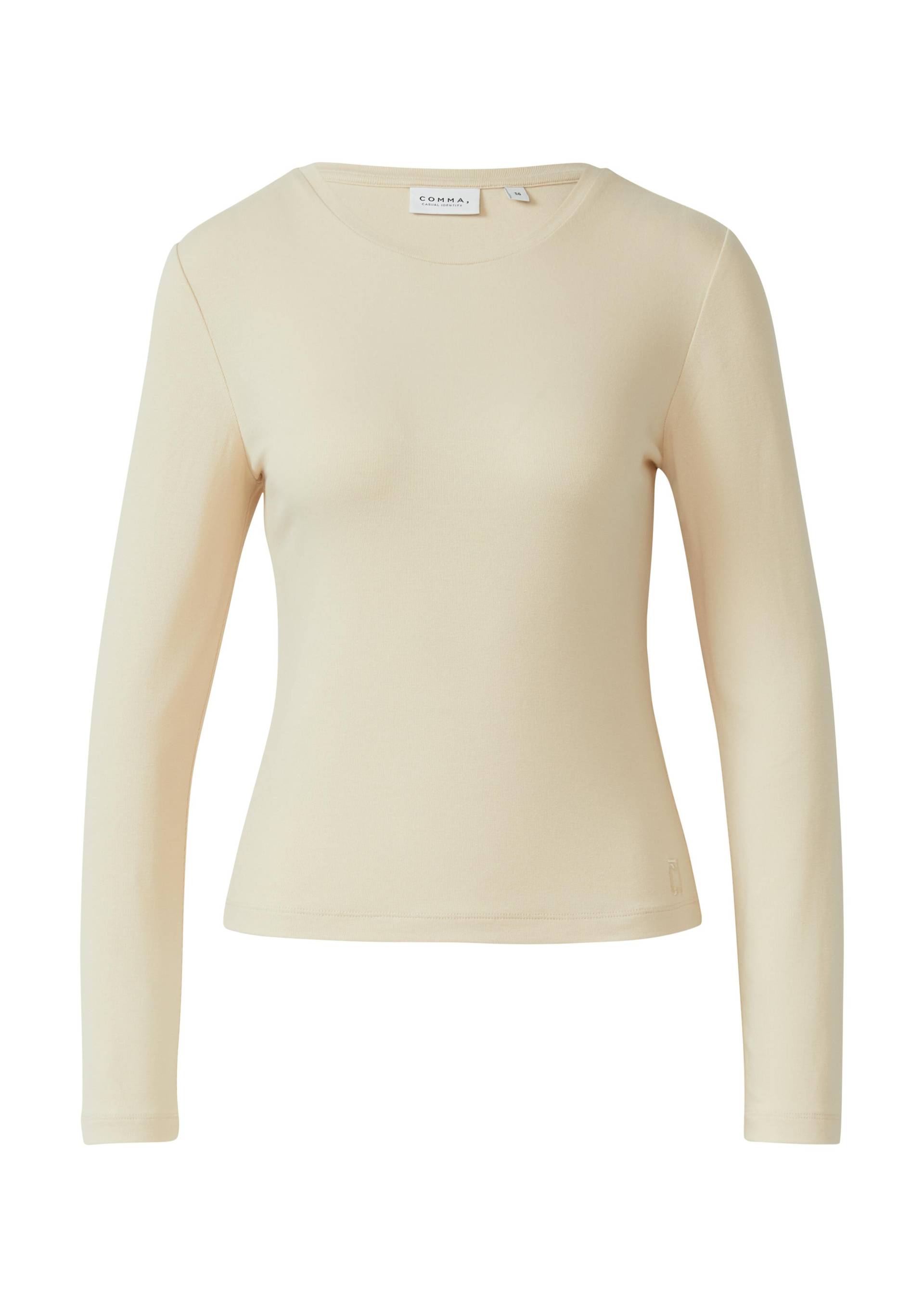 comma casual identity - T-Shirt beige - Gr. - 42 von comma casual identity