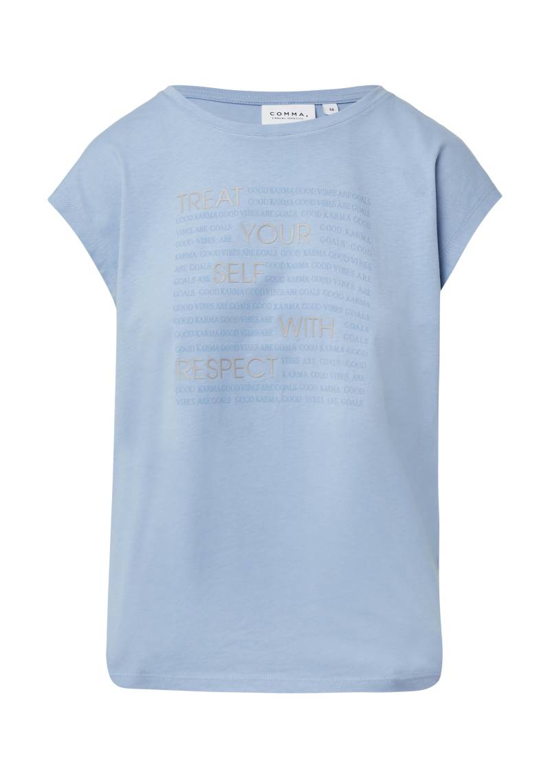 comma casual identity - T-Shirt blau - Gr. - 42 von comma casual identity