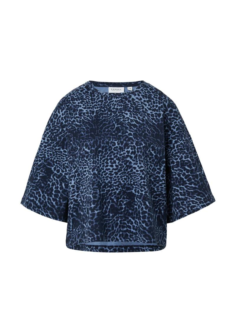 comma casual identity - T-Shirt blau - Gr. - 42 von comma casual identity