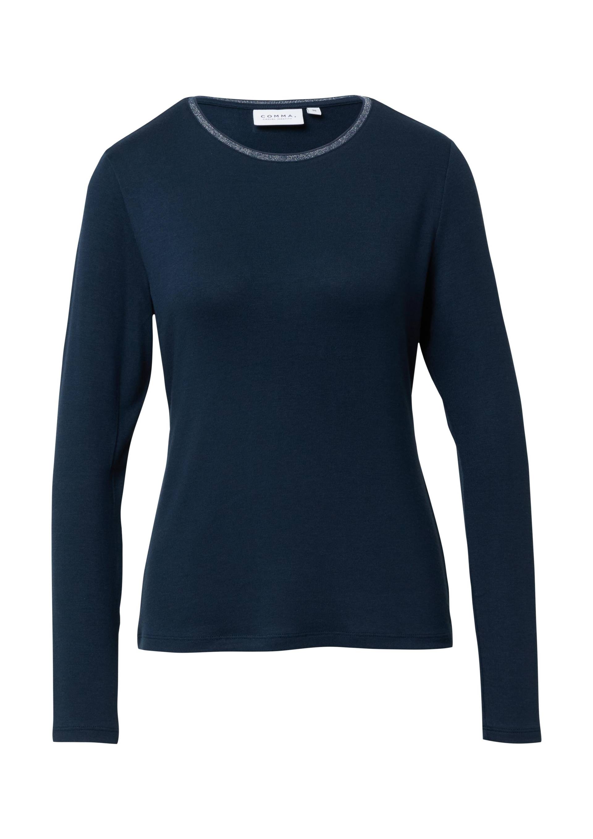 comma casual identity - T-Shirt blau - Gr. - 44 von comma casual identity