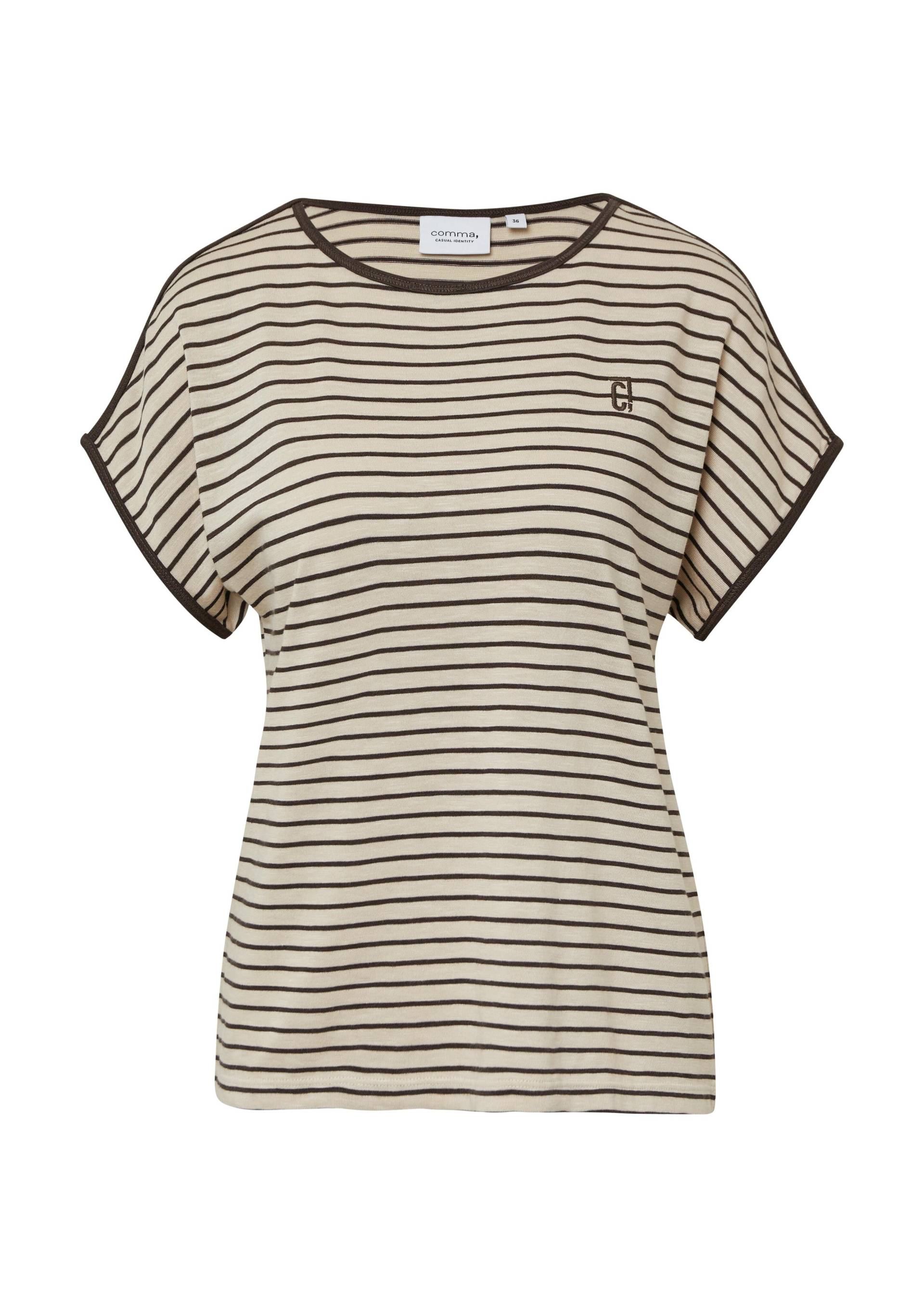 comma casual identity - T-Shirt braun - Gr. - 34 von comma casual identity