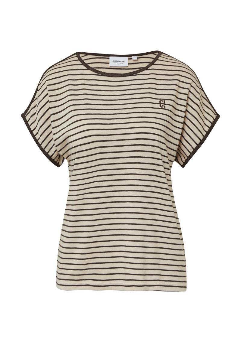 comma casual identity - T-Shirt braun - Gr. - 42 von comma casual identity