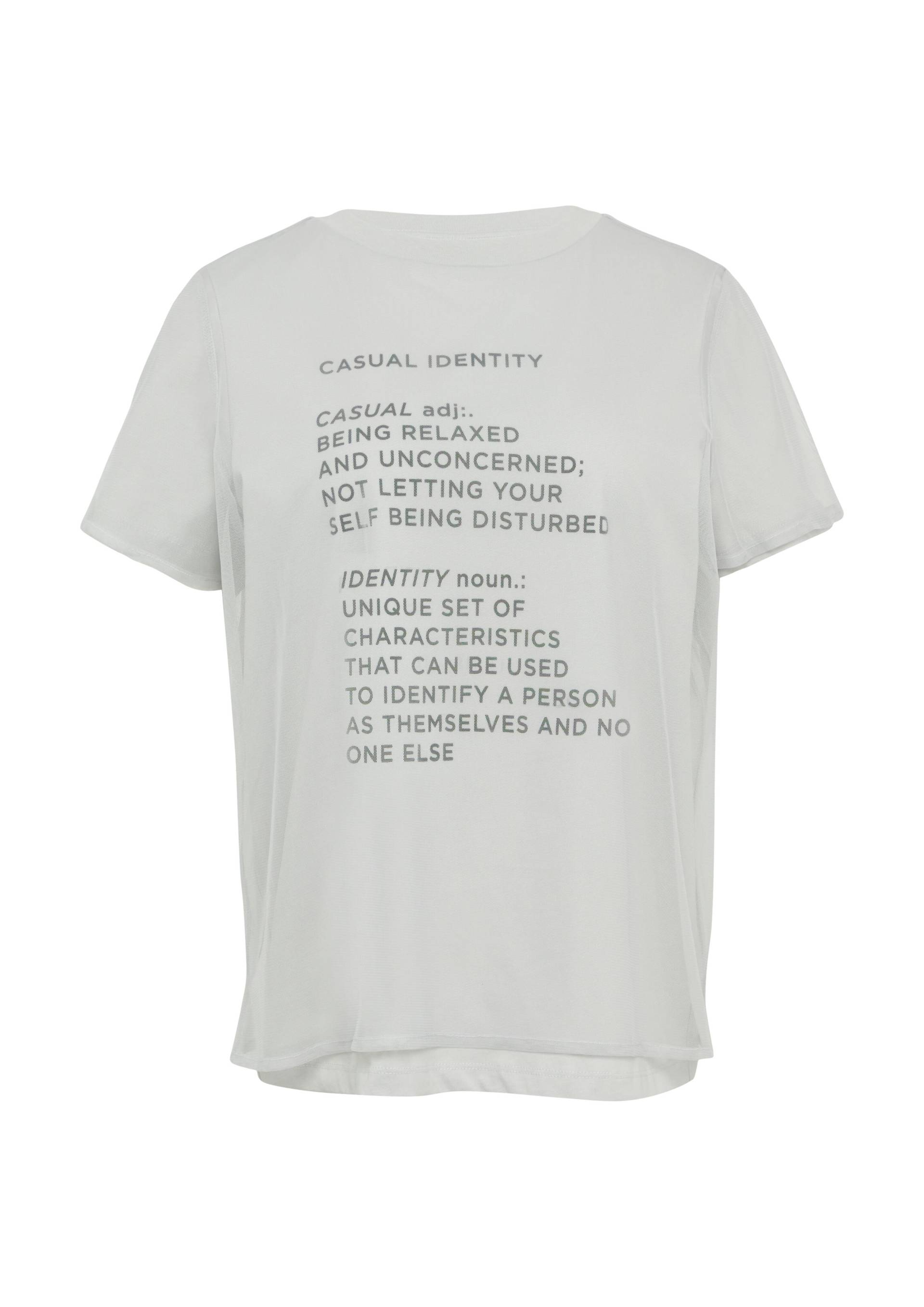 comma casual identity - T-Shirt grau - Gr. - 34 von comma casual identity