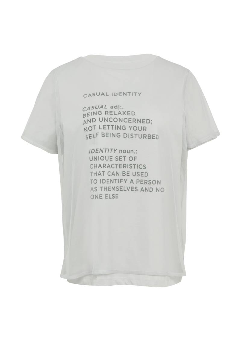comma casual identity - T-Shirt grau - Gr. - 36 von comma casual identity