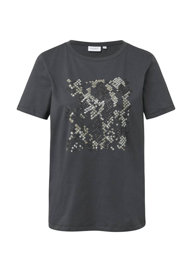 comma casual identity - T-Shirt grau - Gr. - 38 von comma casual identity