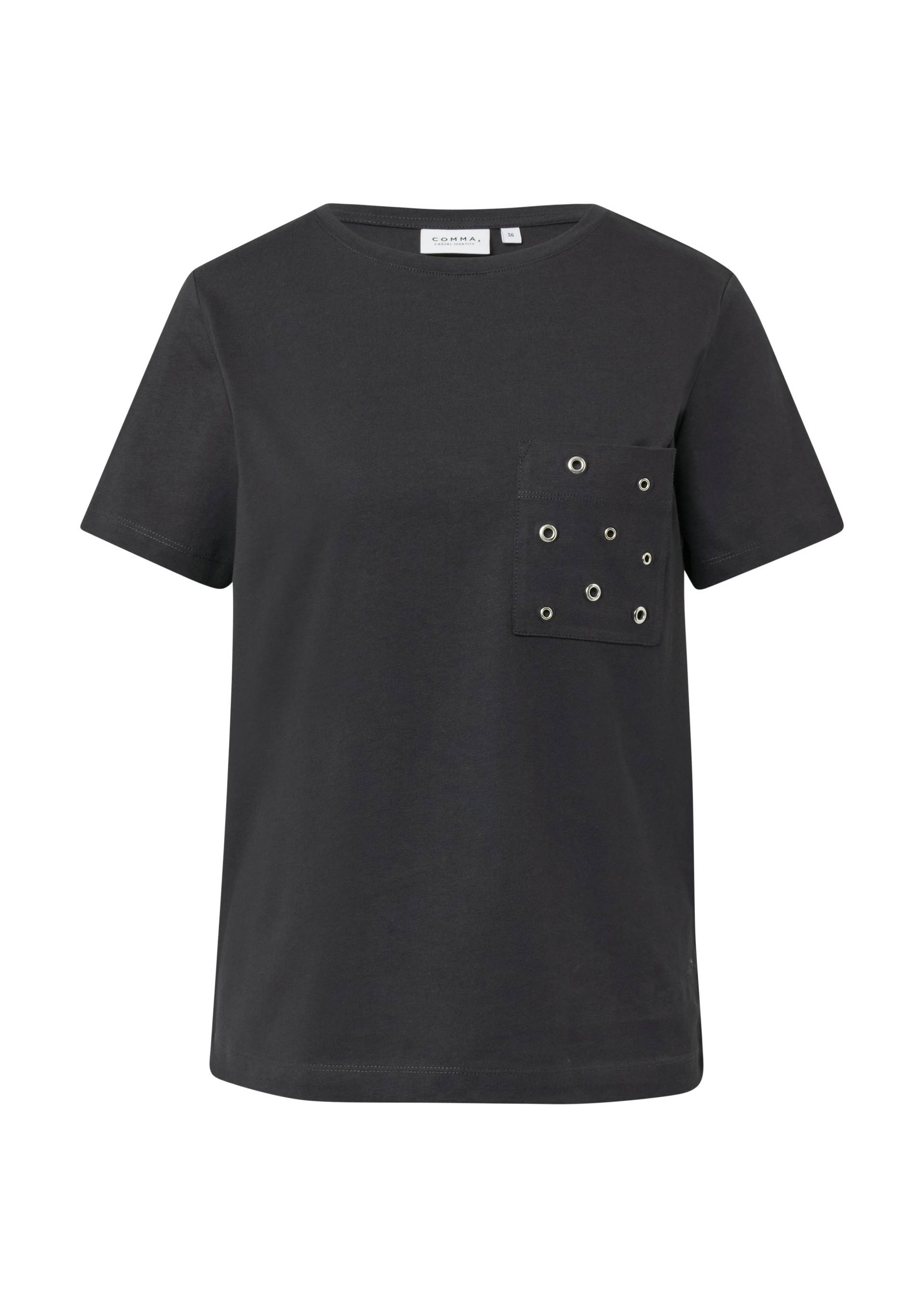 comma casual identity - T-Shirt grau - Gr. - 38 von comma casual identity