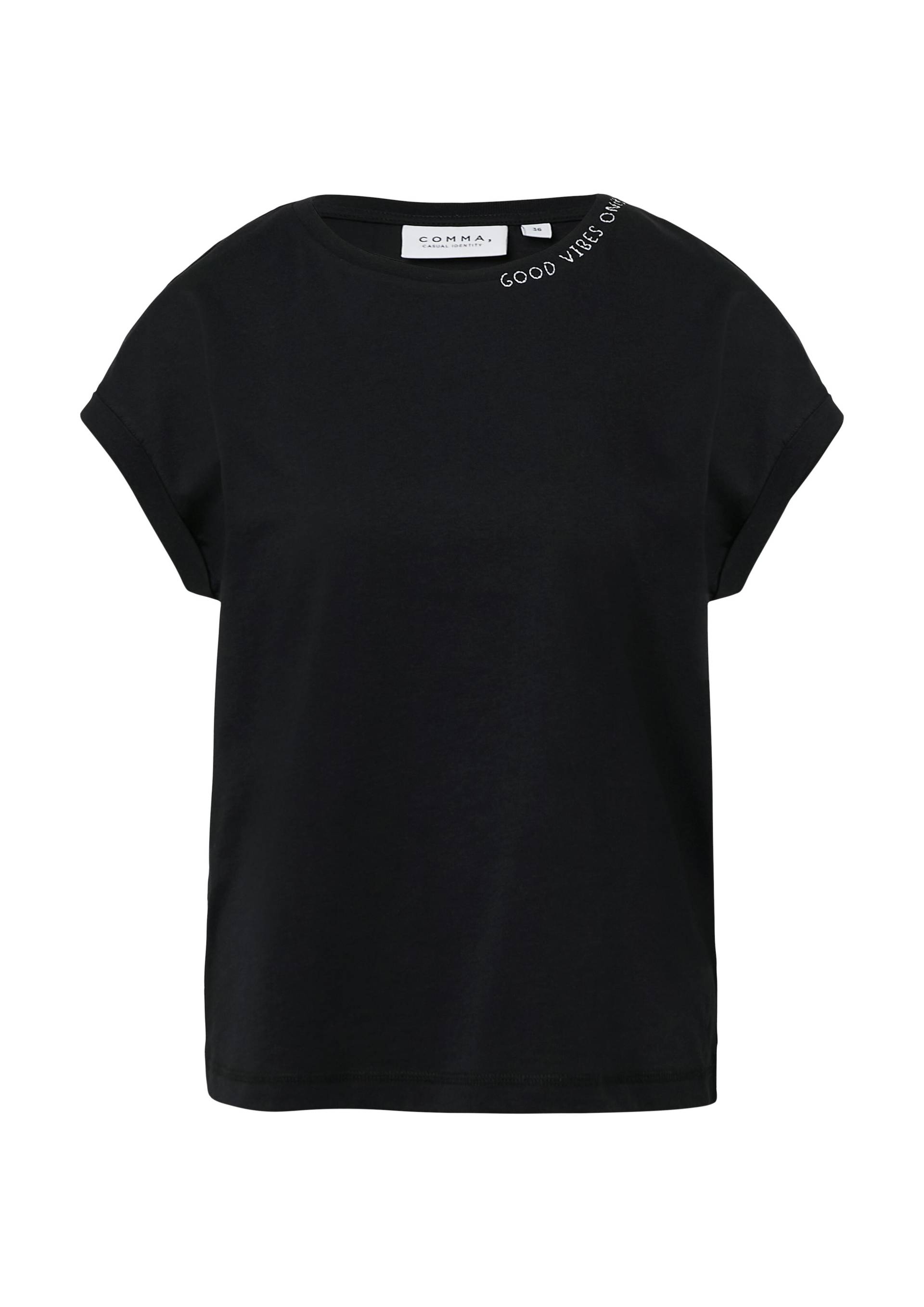 comma casual identity - T-Shirt schwarz - Gr. - 36 von comma casual identity