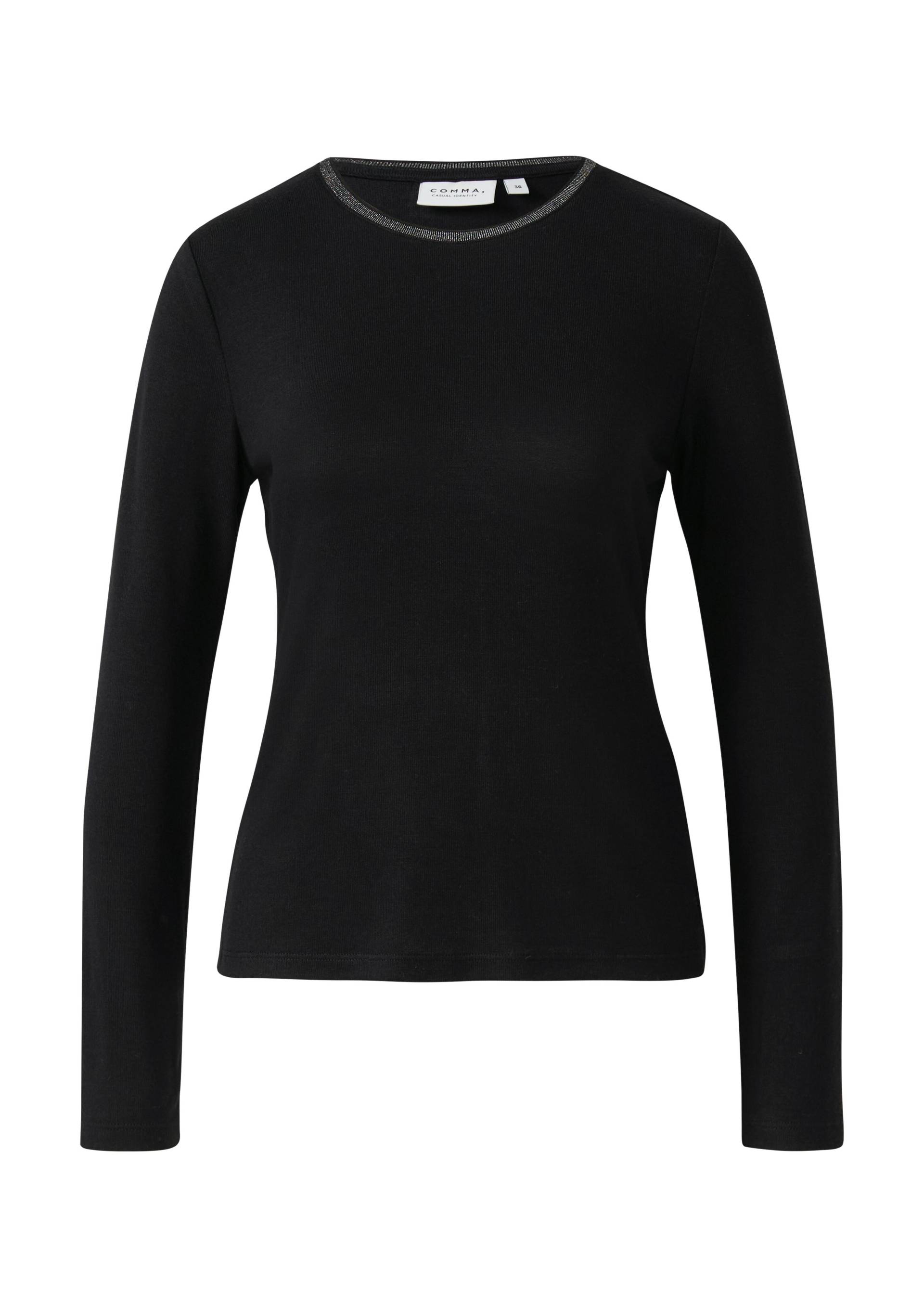 comma casual identity - T-Shirt schwarz - Gr. - 36 von comma casual identity