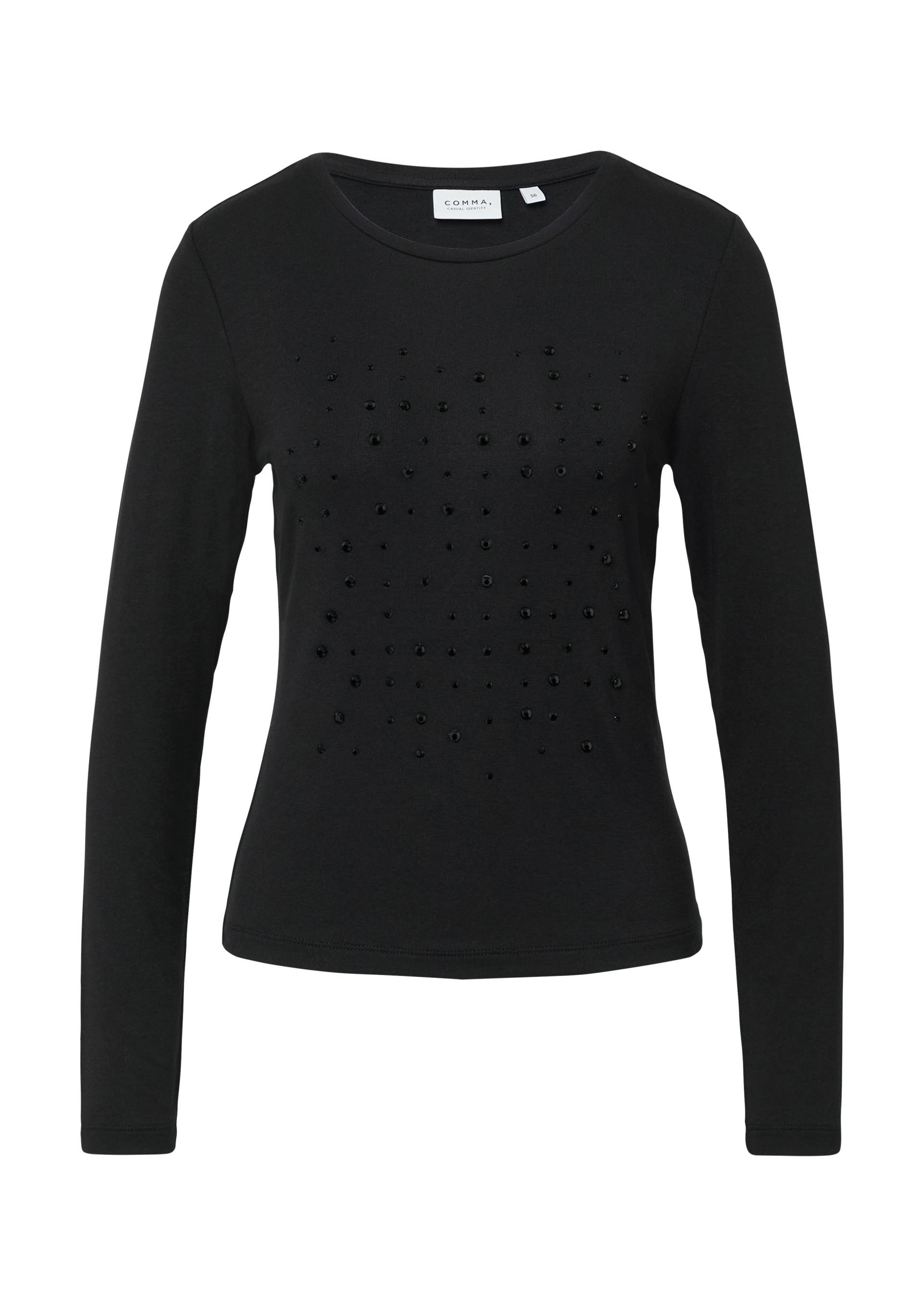 comma casual identity - T-Shirt schwarz - Gr. - 38 von comma casual identity