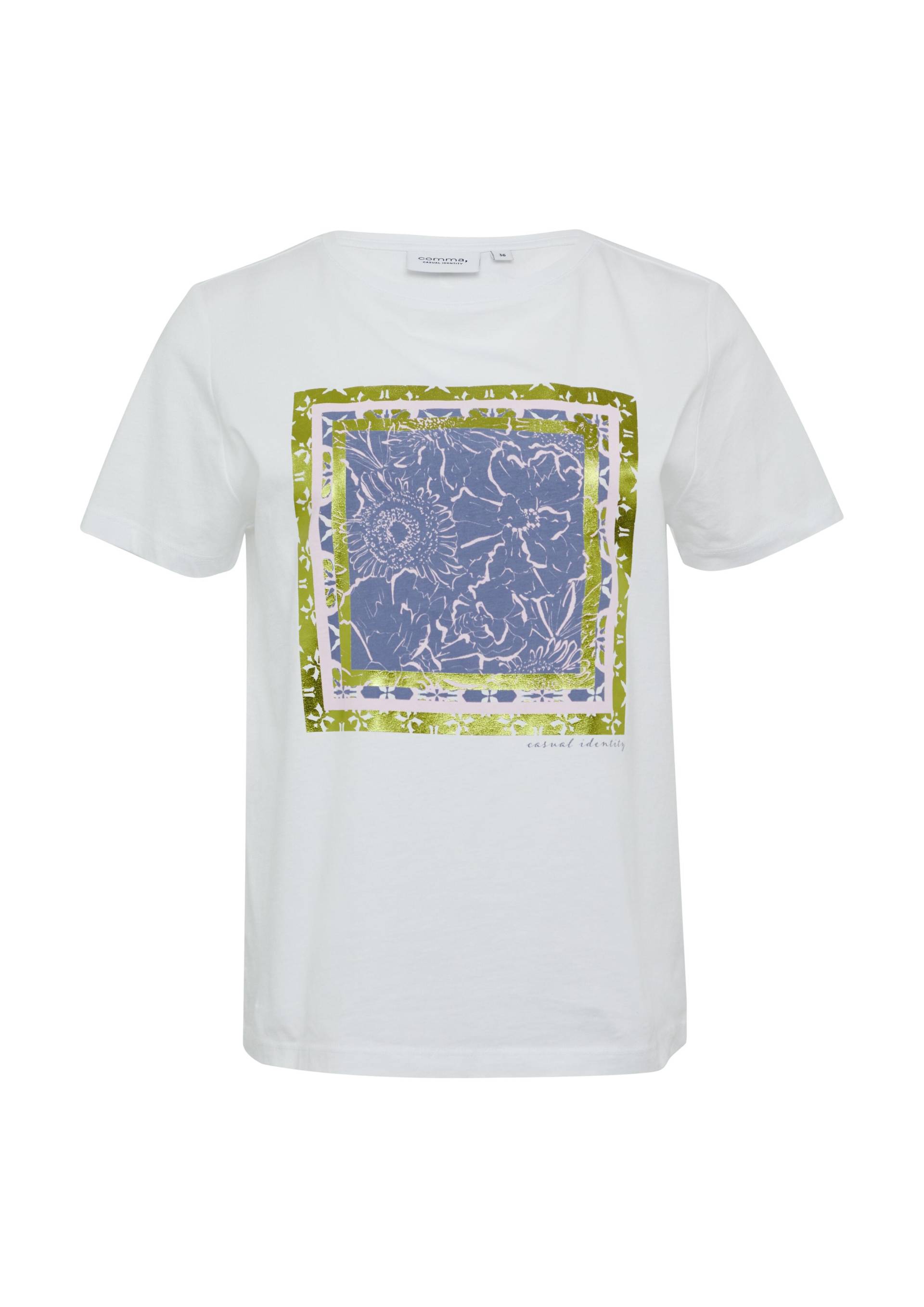 comma casual identity - T-Shirt weiß - Gr. - 40 von comma casual identity