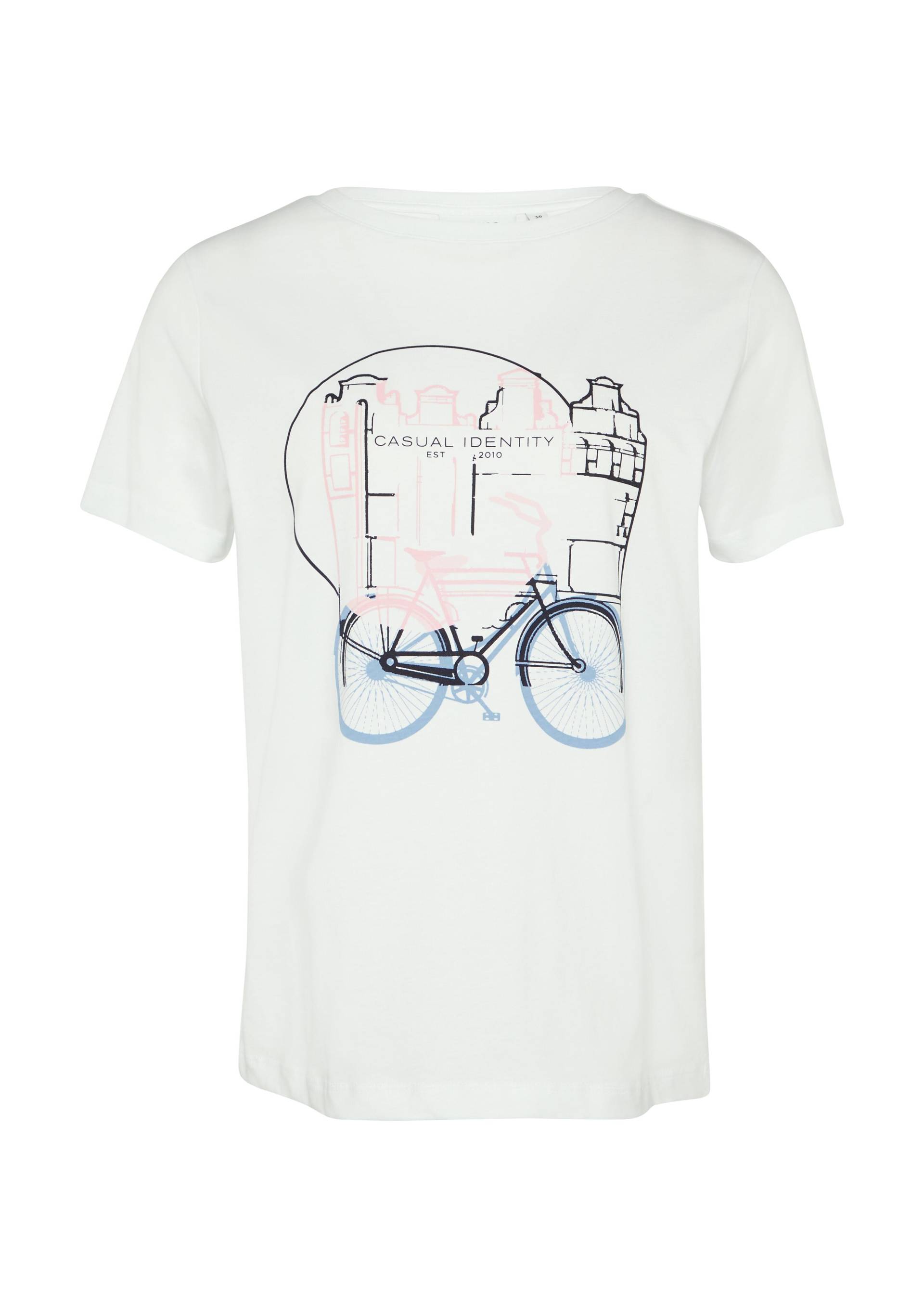 comma casual identity - T-Shirt weiß - Gr. - 42 von comma casual identity