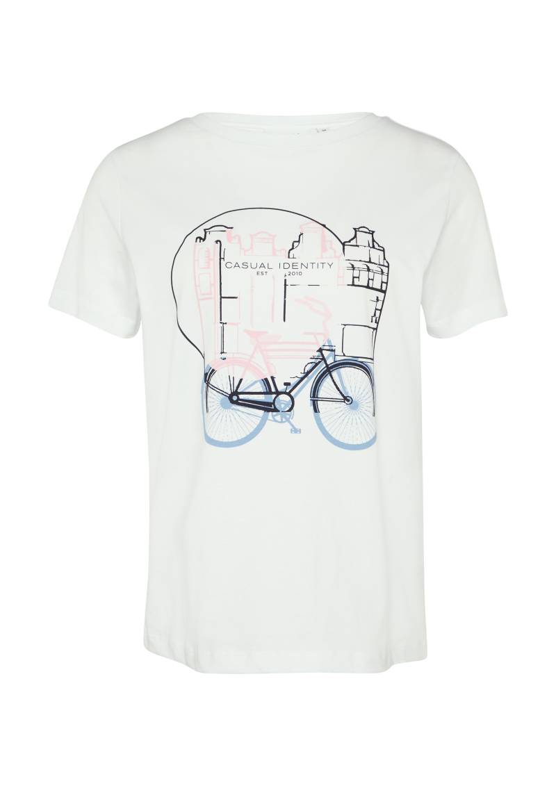 comma casual identity - T-Shirt weiß - Gr. - 42 von comma casual identity