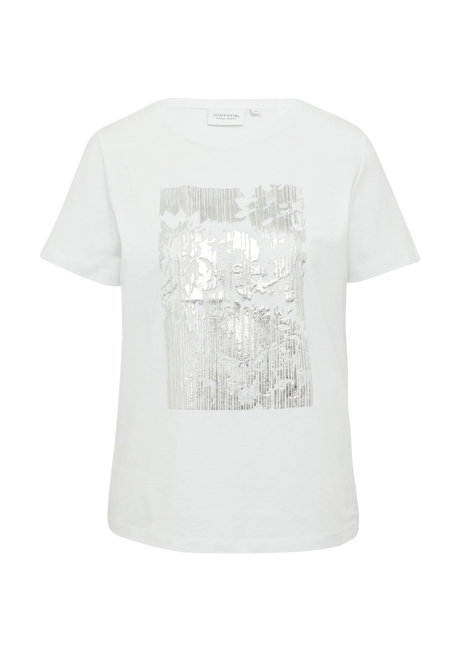 comma casual identity - T-Shirt weiß - Gr. - 44 von comma casual identity