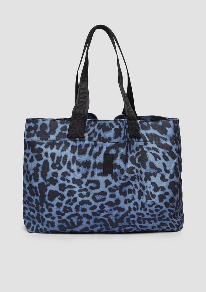 comma Shopper Tasche (1-tlg), Canvastasche mit Leo-Print von comma