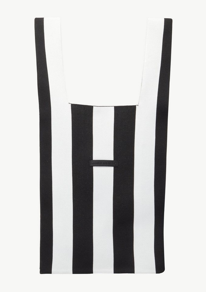 comma Shopper Tasche (1-tlg), Shopper aus Feinstrick mit Streifen von comma