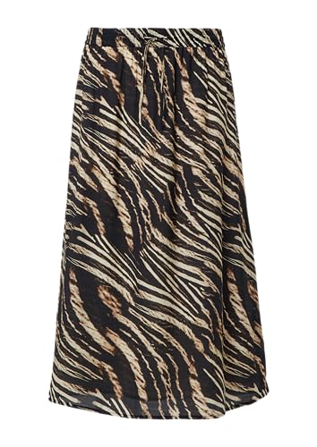 Abstrakt gemusterter Rock in Midilänge schwarz 46 von comma