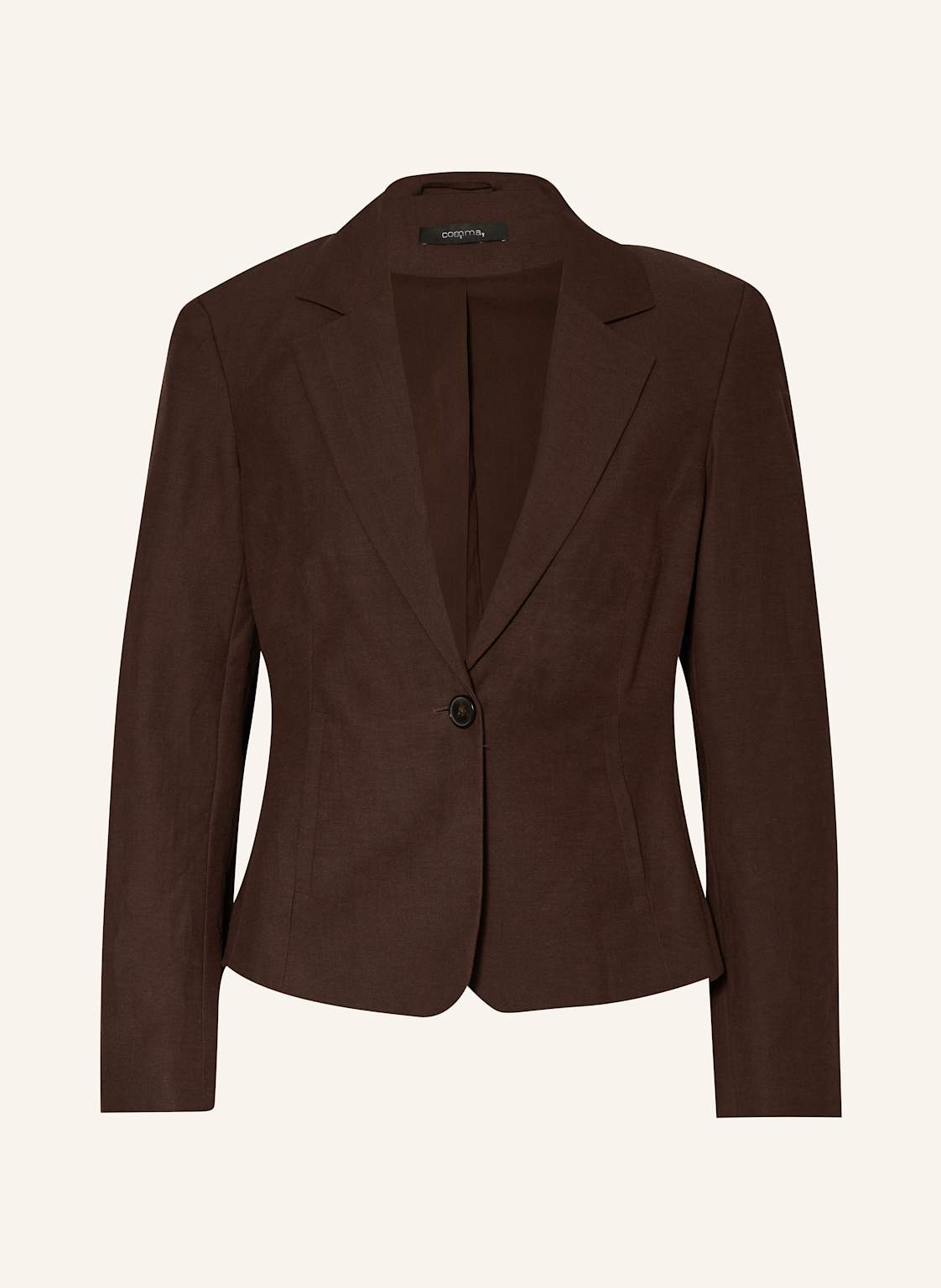 Comma Blazer Mit Leinen braun von comma