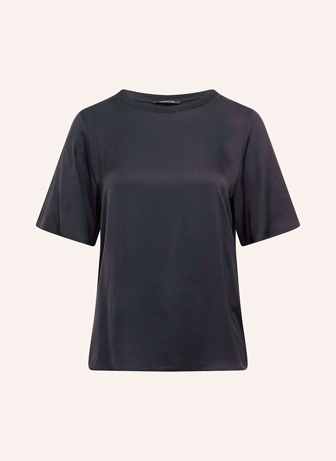 Comma Blusenshirt Aus Satin blau von comma