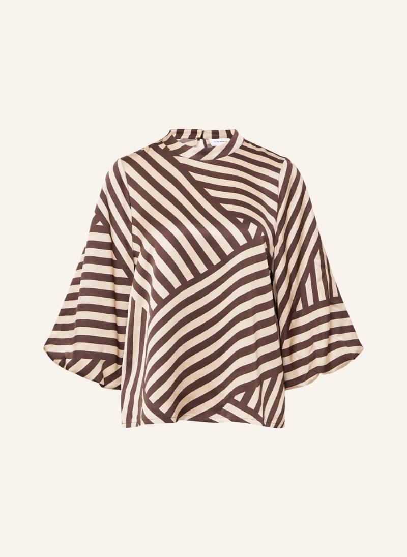 Comma Blusenshirt Aus Satin braun von comma