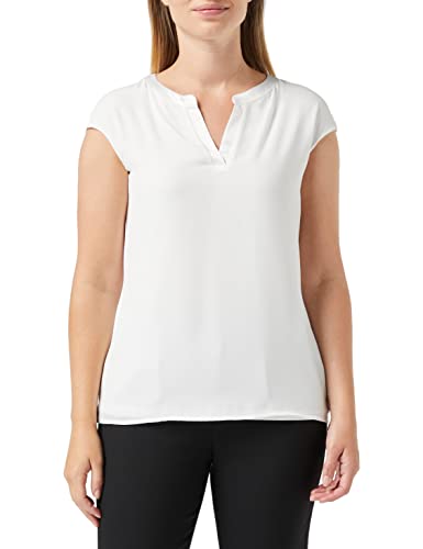 Comma Damen 601.11.899.12.130.1279243 T-Shirt, Weiß (Offwhite 0120), 44 von Comma