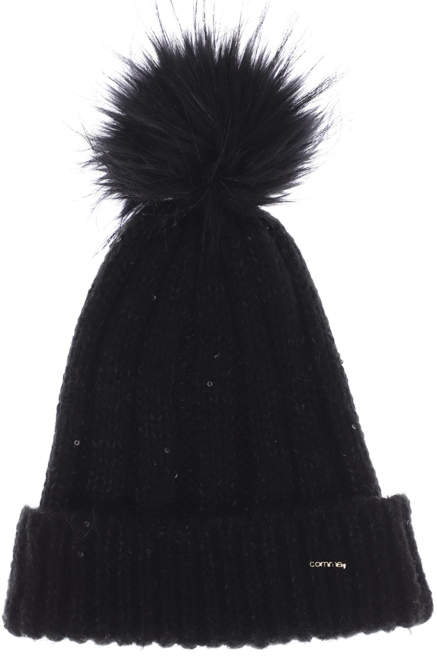 Comma Damen Hut/Mütze, schwarz von comma