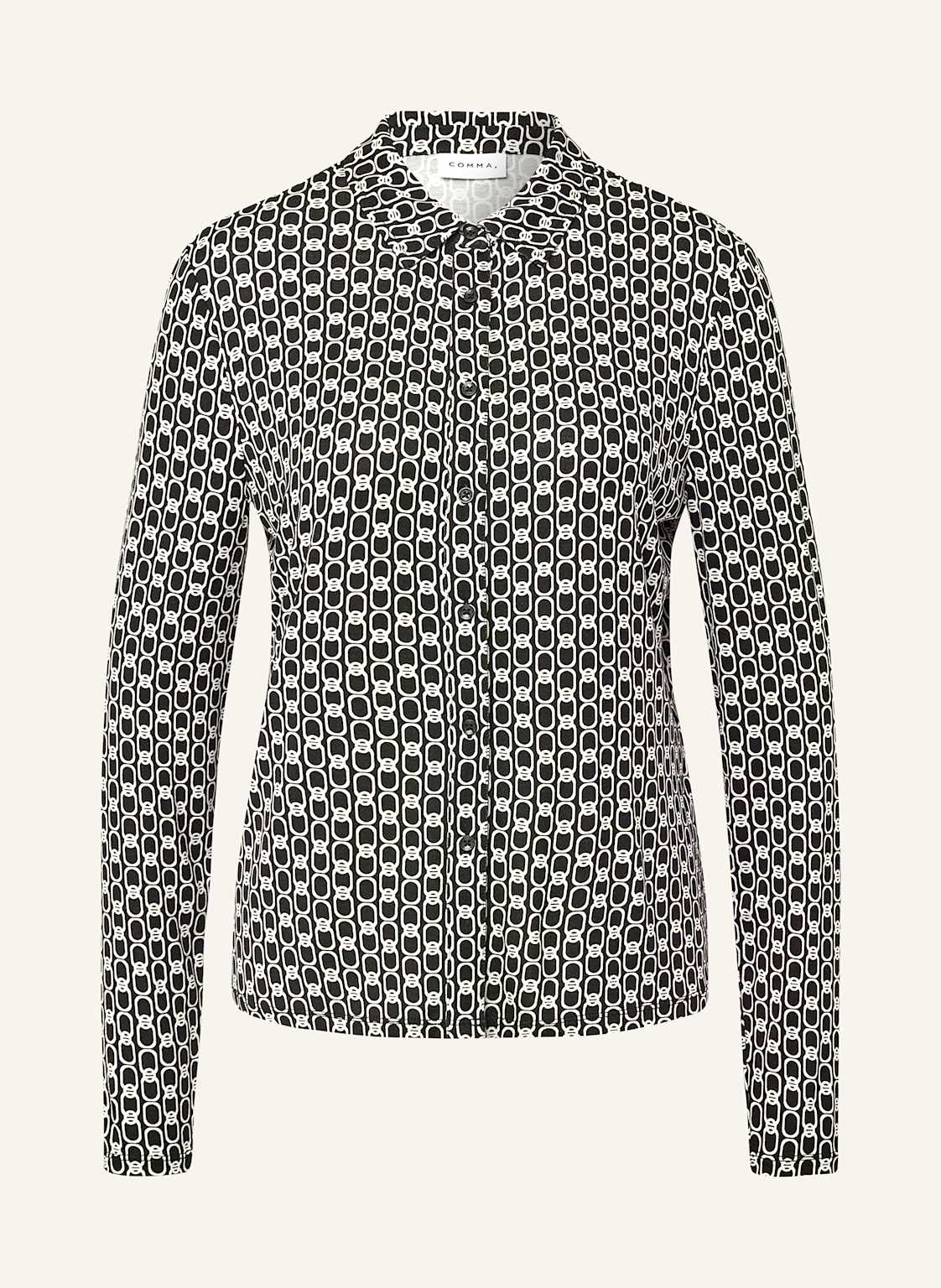 Comma Hemdbluse schwarz von comma