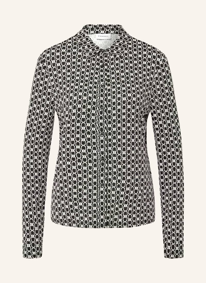 Comma Hemdbluse schwarz von comma