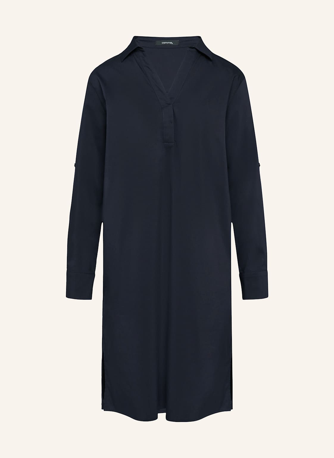 Comma Hemdblusenkleid blau von comma