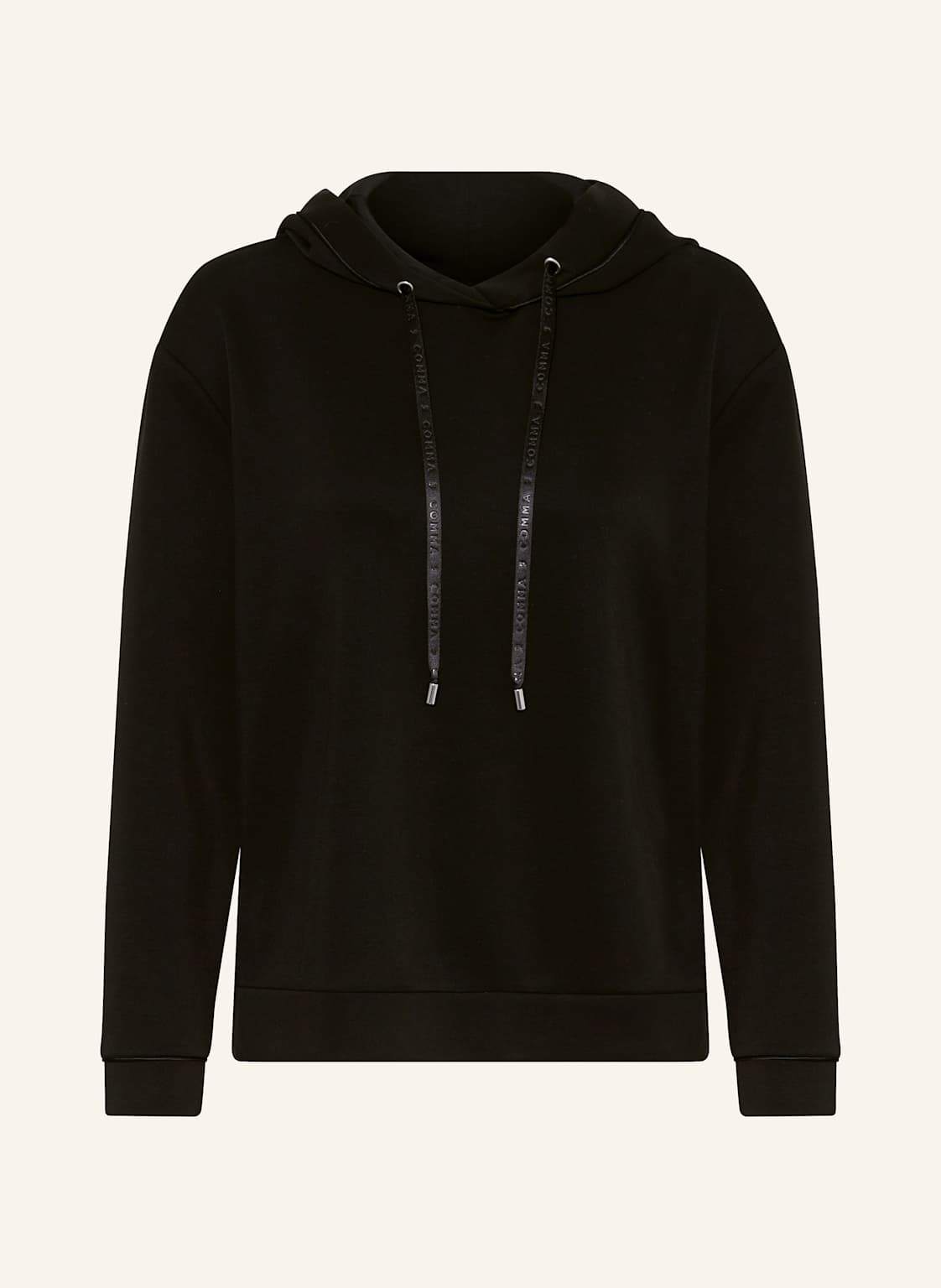 Comma Hoodie schwarz von comma