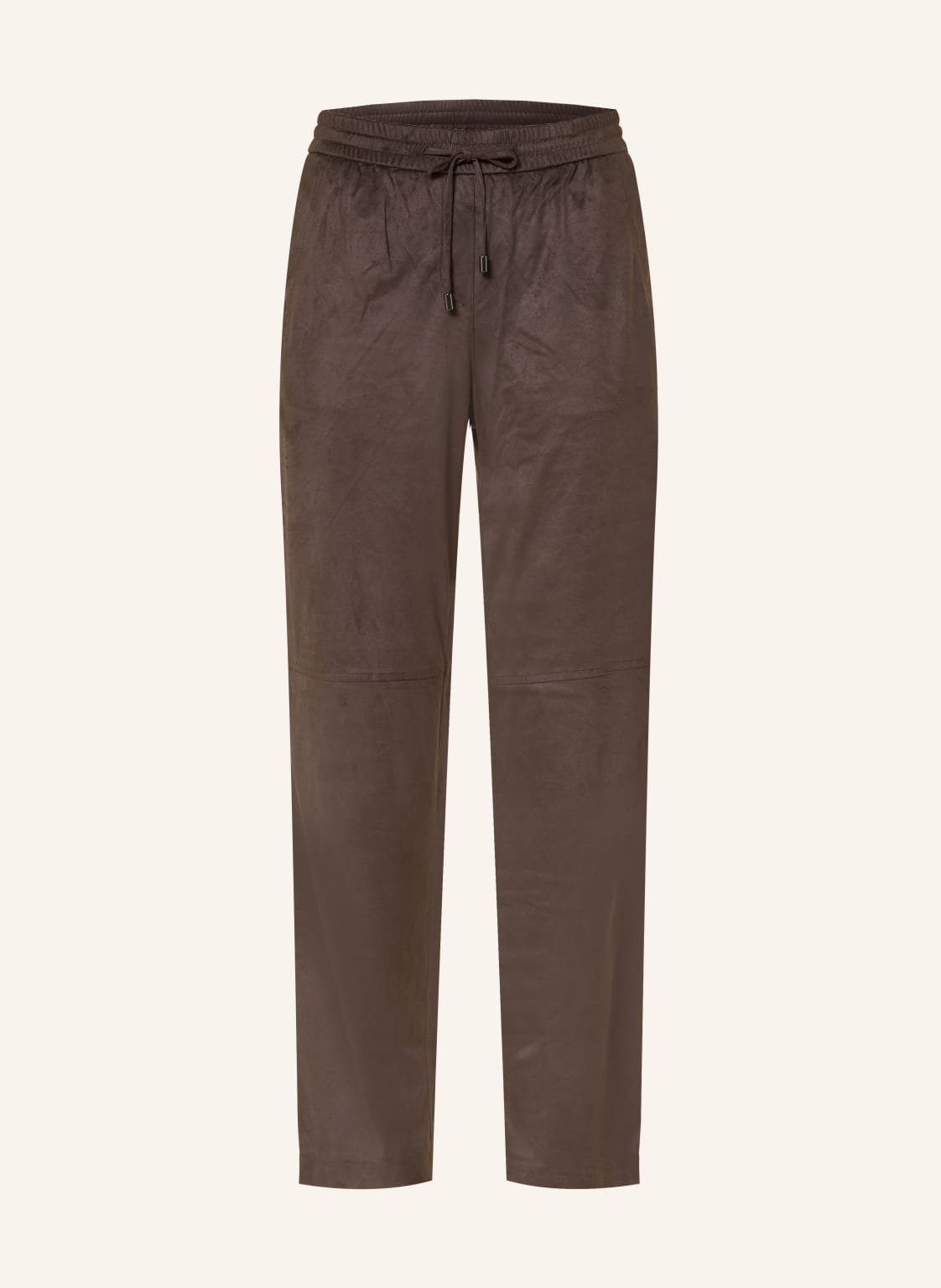 Comma Hose In Lederoptik braun von comma