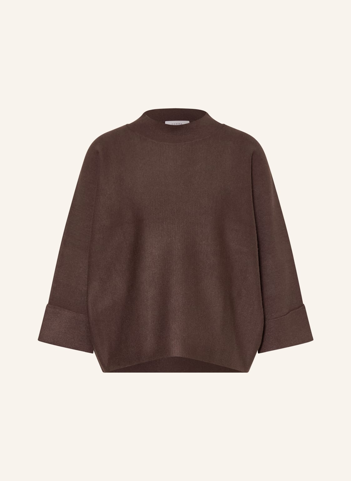 Comma Oversized-Pullover Mit 3/4-Arm braun von comma