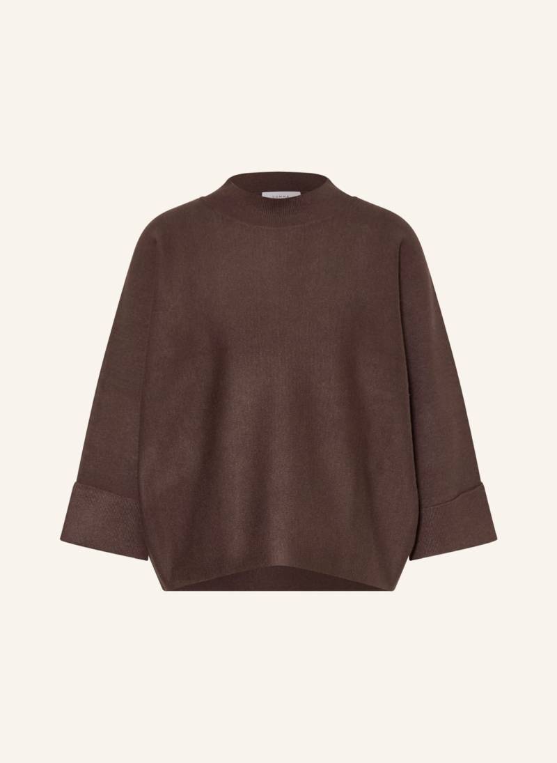 Comma Oversized-Pullover Mit 3/4-Arm braun von comma