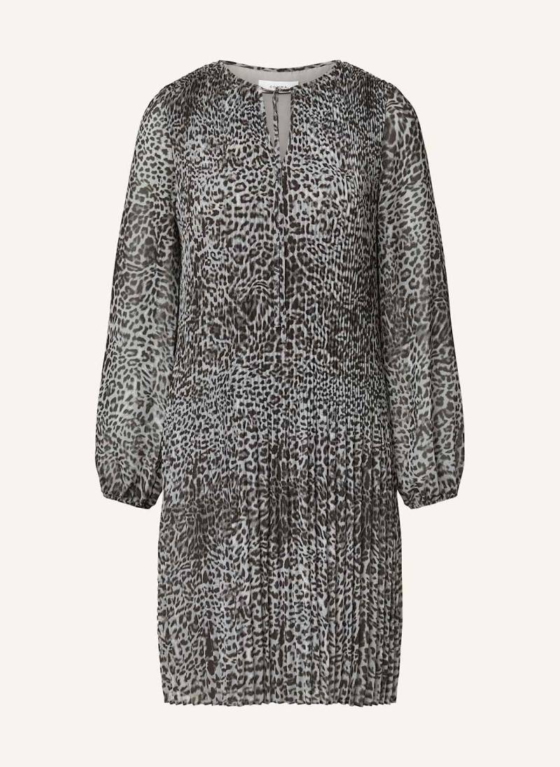 Comma Plisseekleid grau von comma