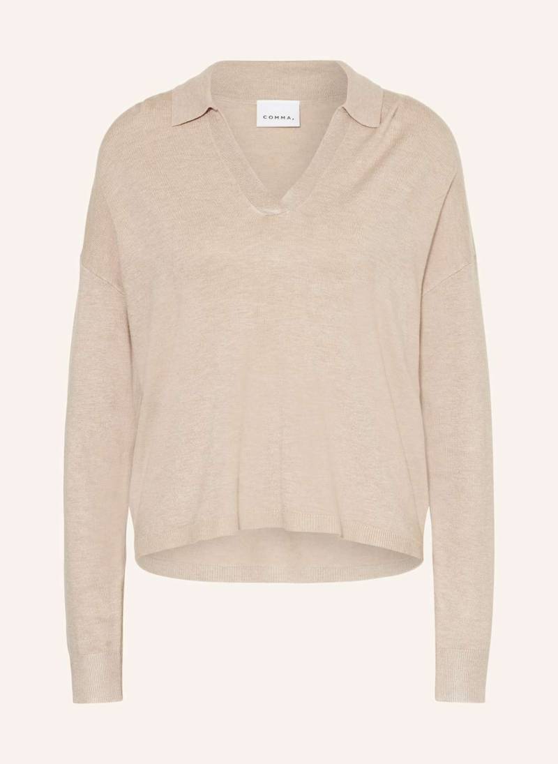 Comma Pullover beige von comma