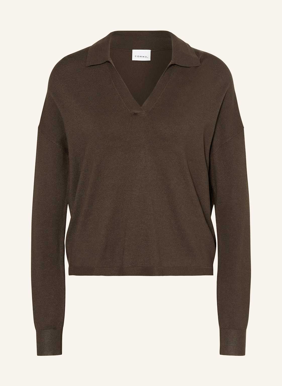 Comma Pullover braun von comma