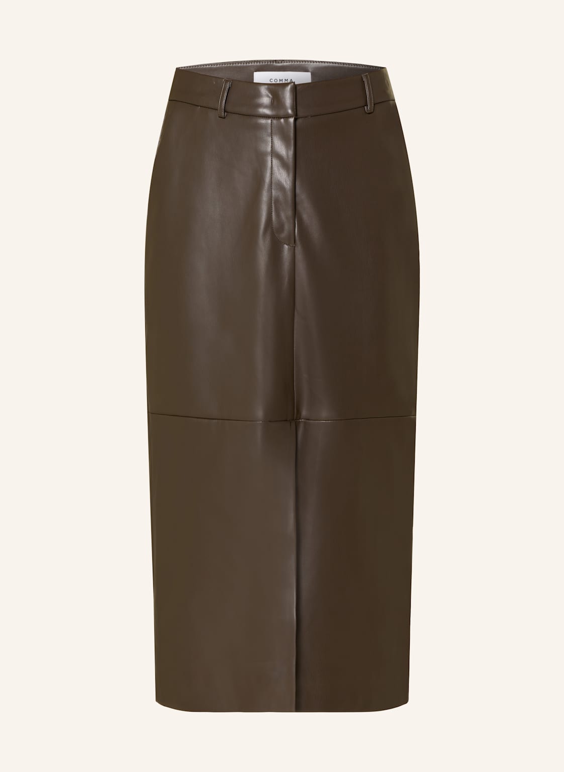 Comma Rock In Lederoptik braun von comma