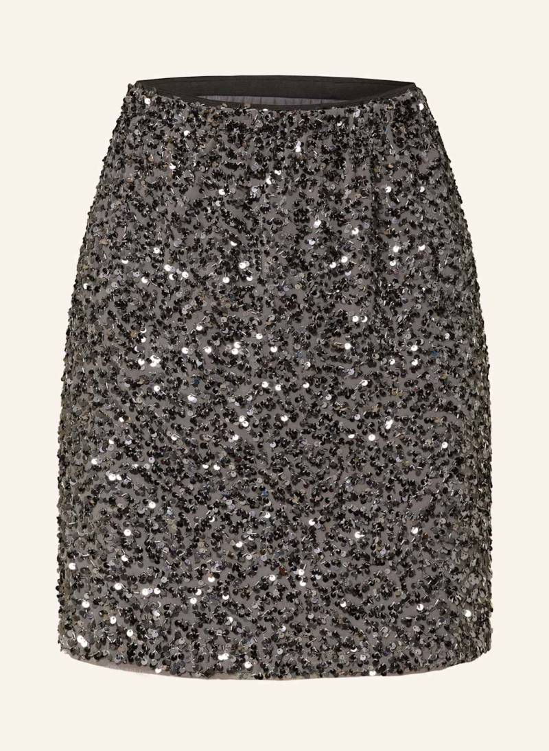 Comma Rock Mit Pailletten grau von comma