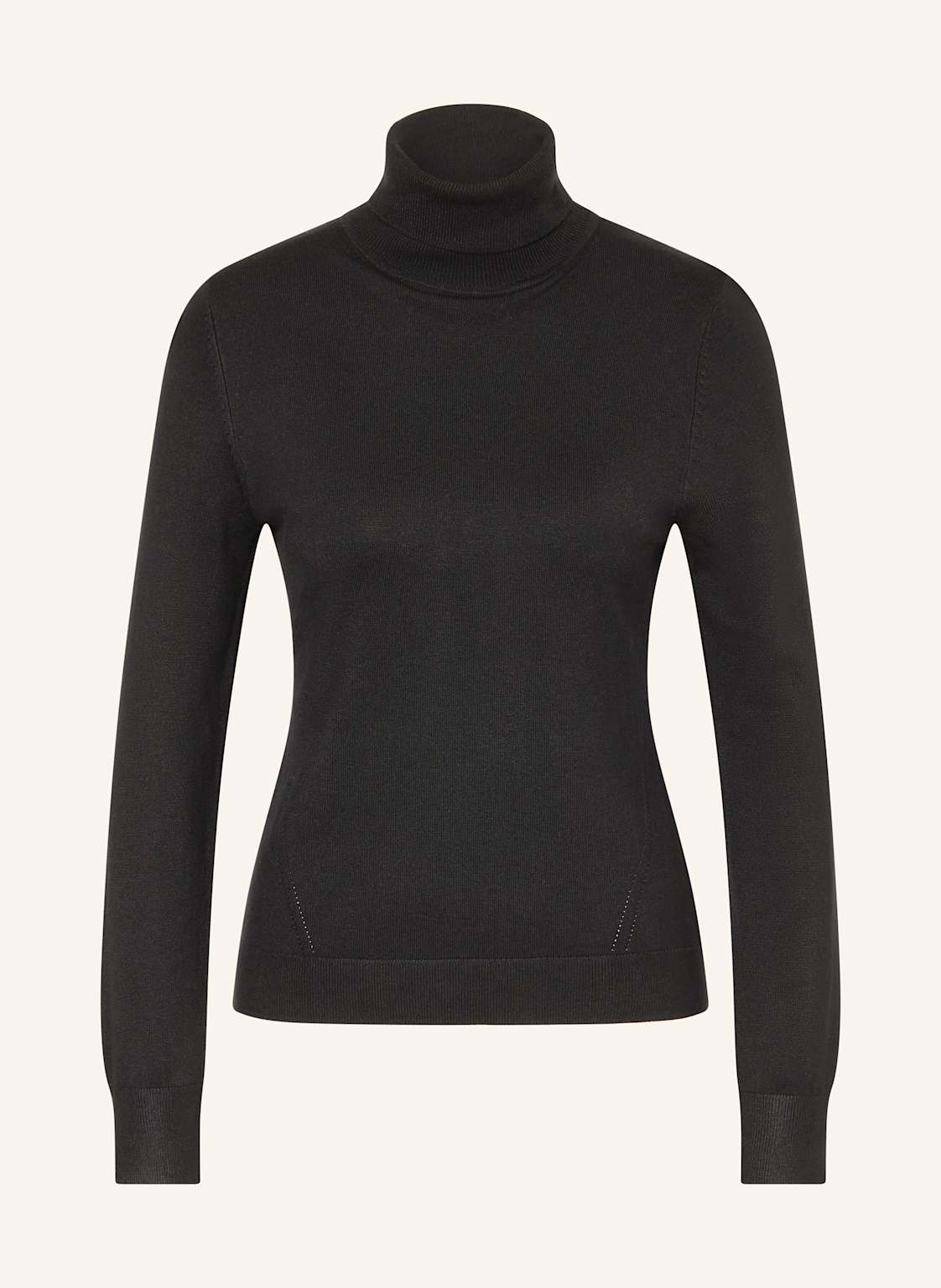 Comma Rollkragen-Pullover schwarz von comma