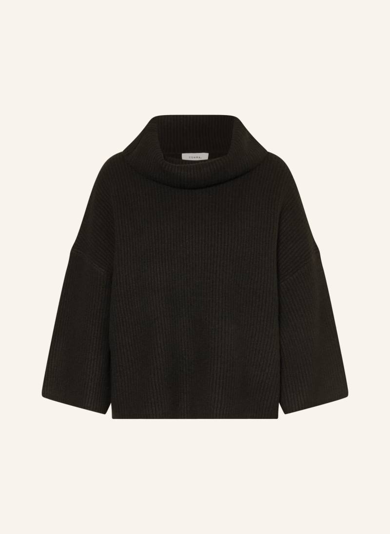Comma Rollkragenpullover schwarz von comma