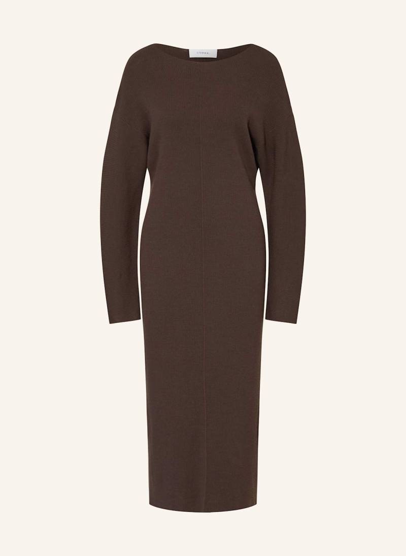 Comma Strickkleid braun von comma
