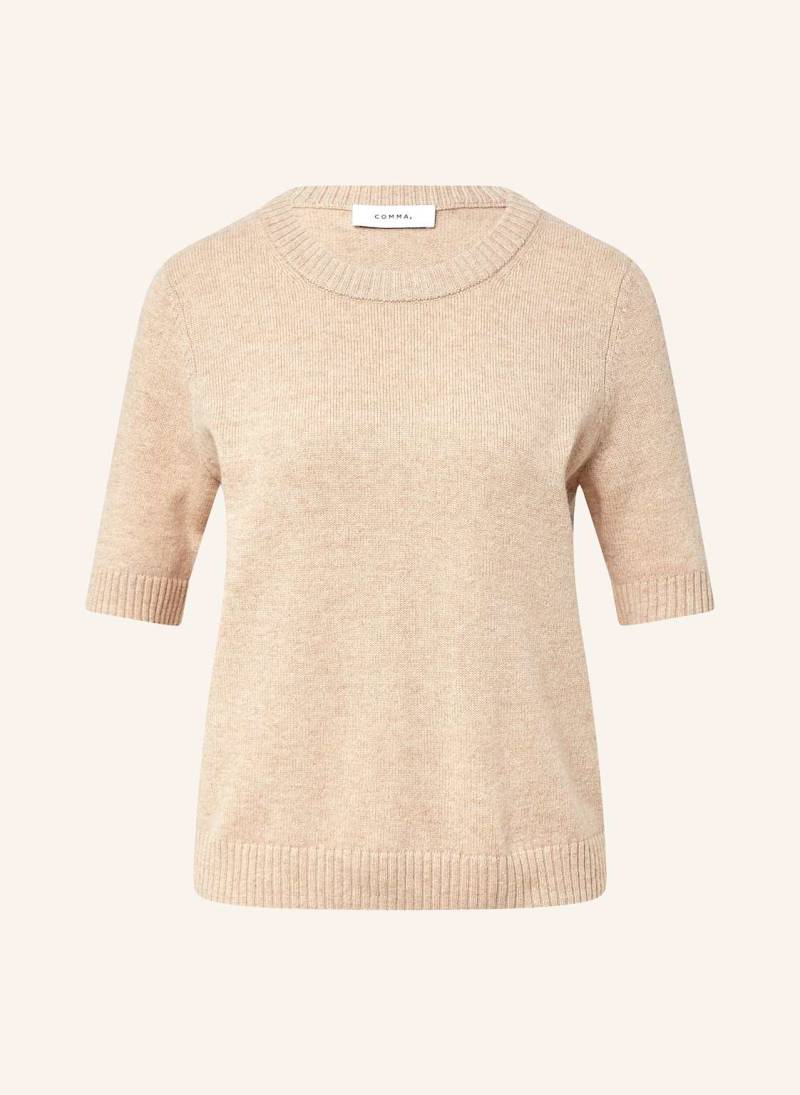 Comma Strickshirt beige von comma