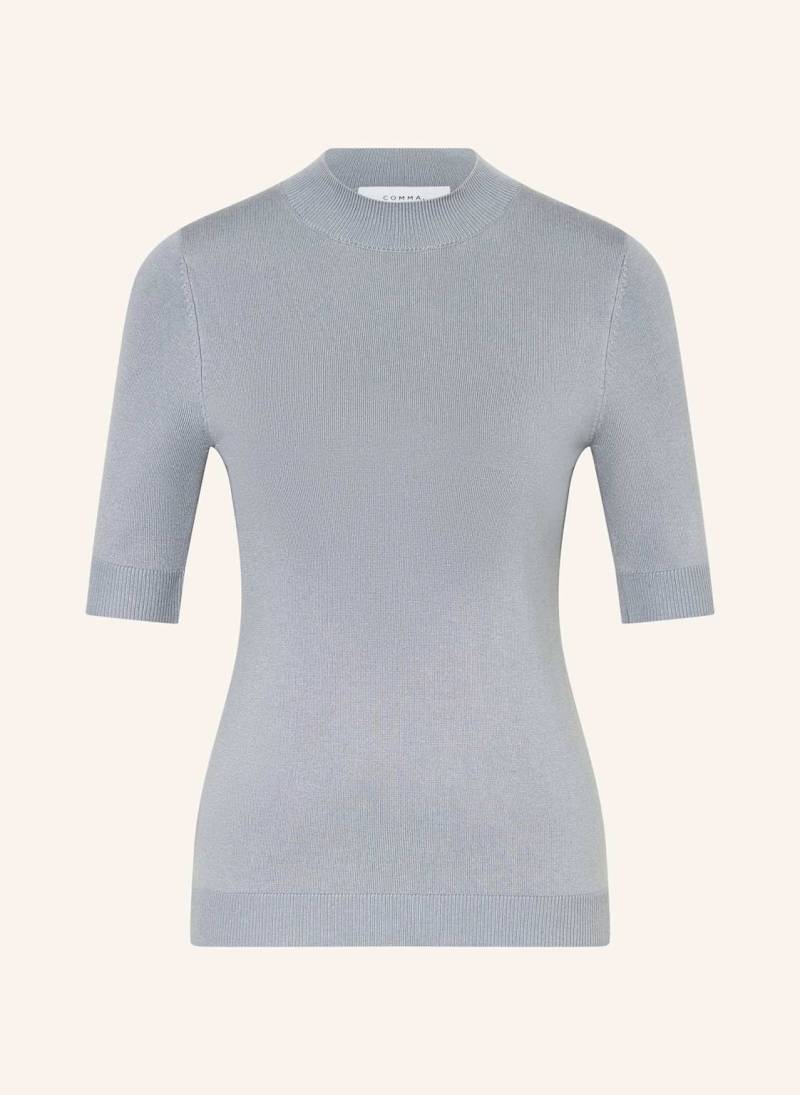 Comma Strickshirt blau von comma