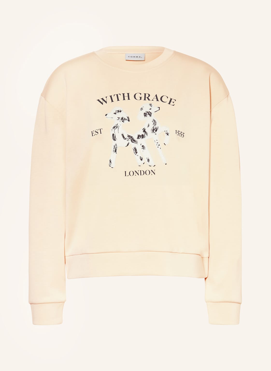Comma Sweatshirt beige von comma