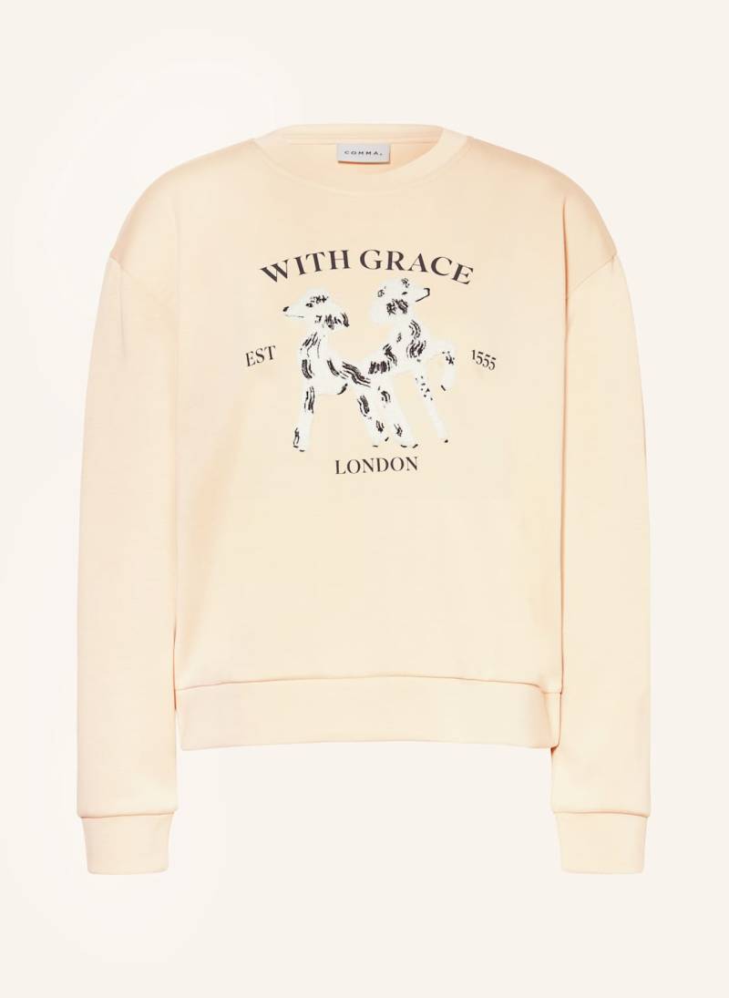 Comma Sweatshirt beige von comma