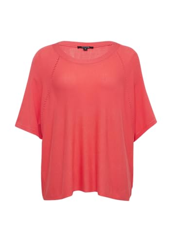 Kurzärmeliger Strickpullover im Loose Fit Koralle S von comma