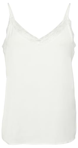 Satin Top mit Spitzendetails von comma