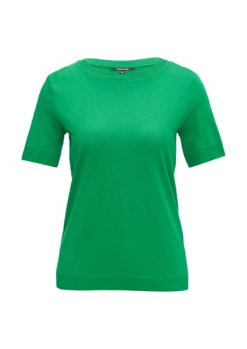 Strickjersey-Shirt im Slim Fit mit Rippblende smaragd 42 Strickjersey-Shirt im Slim Fit mit Rippblende smaragd 42 von comma