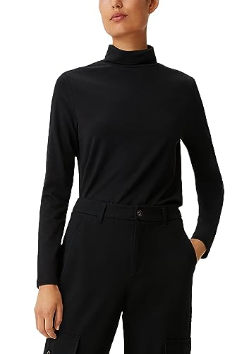 comma Damen 60.2.62.12.130.2138533 T-Shirt, 9999 schwarz, 40 von comma