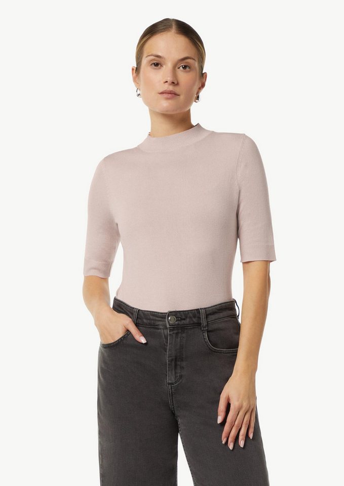 comma 3/4 Arm-Pullover Strickpullover Feinstrickpullover mit Rippblende von comma