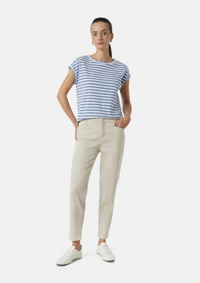 comma 7/8-Hose Hose Elastische Jeans im Slim Fit mit Garment Dye von comma